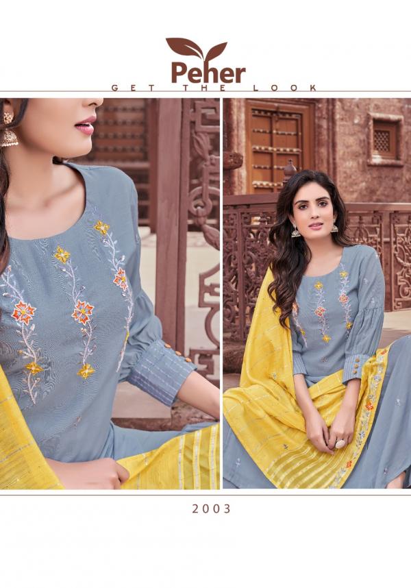 Peher Manushi Fancy Linen Designer Readymade Collection